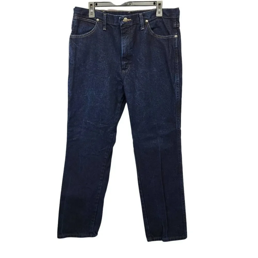 Wrangler Cowboy Cut Silver Edition Slim Fit Jeans 36x30 10933SEDD Dark Denim
